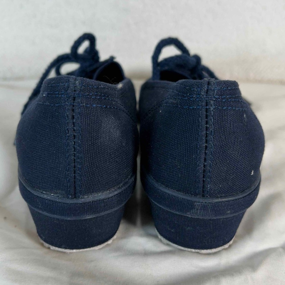 Grasshoppers Canvas Lace Up Sneakers Casual Comfort Shoes Navy Blue Size 7 - Picture 4 of 15